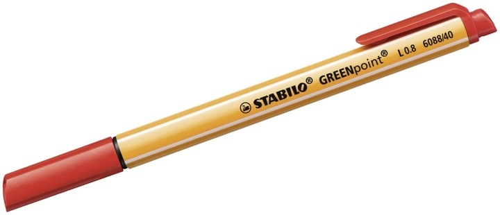 Produktbild STABILO GREENpoint umweltfreundlicher Filzschreiber (Rot, 1 x)