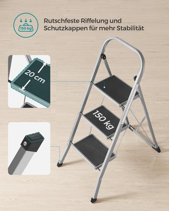Actual product image Songmics Fold (Stepladder, 46.50 cm)