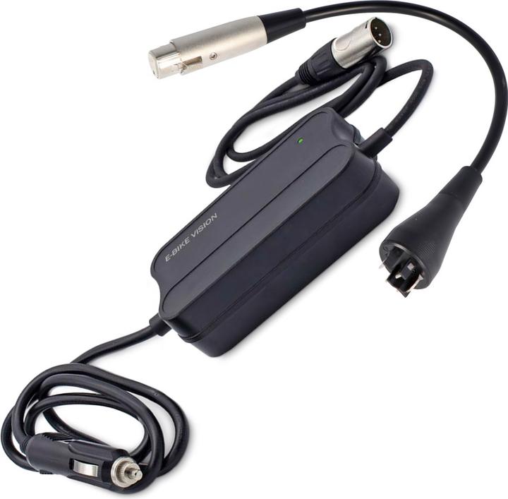 Actual product image E-Bike-Vision 12V Car Charger SET for Bosch Active, Performance 36V (E-bike charger)