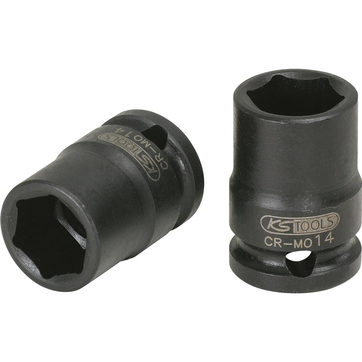 KS Tools, Steckschlüssel + Stecknuss, 3/8" Kraft-Stecknuss kurz (18 mm)