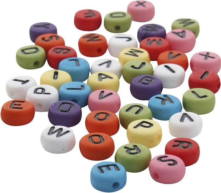 Produktbild Creativ Company Buchstabenperlen 500 g, Mehrfarbig