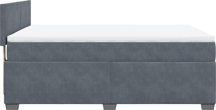 Produktbild vidaXL Bo x springbett mit Matratze 140 x 190 cm Samt (140 x 190 cm)