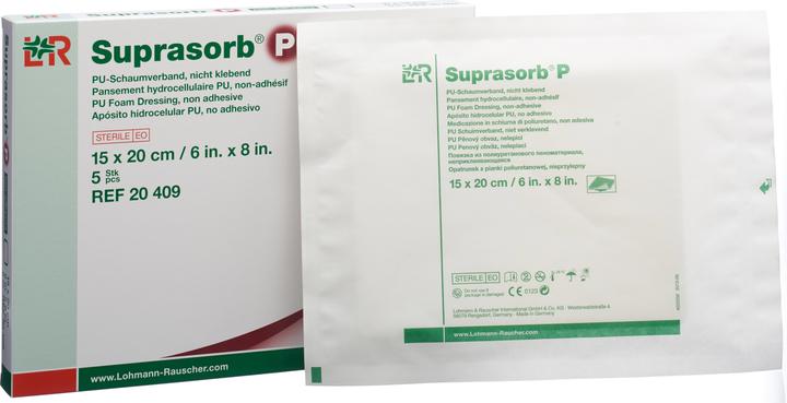 Actual product image Suprasorb Schaumverband 15x20cm nicht klebend (5 x)