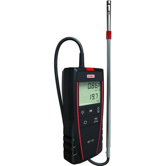 Kimo, Zubehör Sanitärinstallation, Varmetrådsanemometer VT110