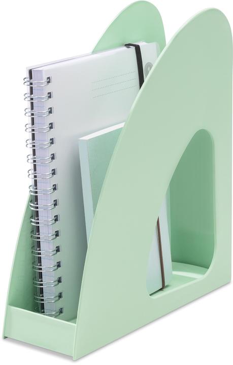 Actual product image Han Magazine file Re-LOOP pastel green (A4/C4)