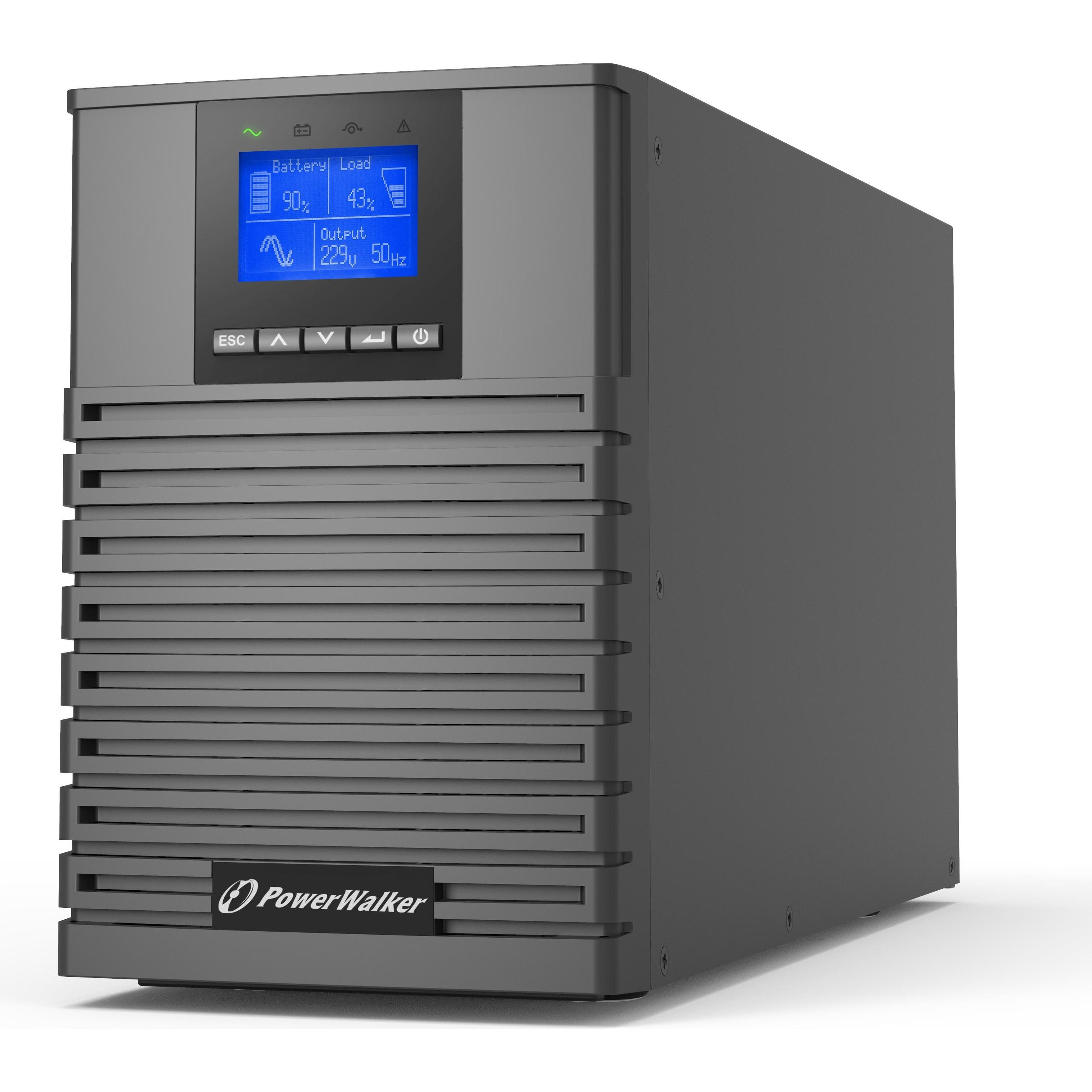 Powerwalker USV VFI 1500 ICT loT (1.50 VA, 1500 W, Online-Doppelwandler USV), USV