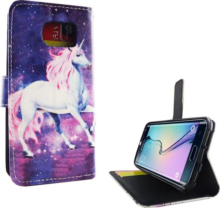 Produktbild König Design Schutz Handy Hülle für Samsung Galaxy S6 Edge Case Cover Tasche Wallet Etui Neu (Samsung Galaxy S6 Edge)