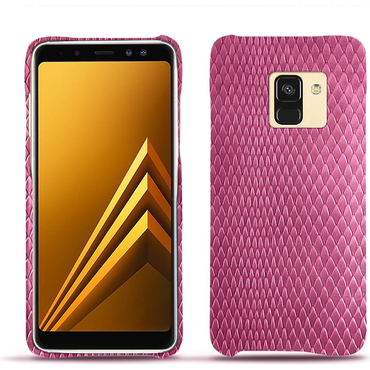Noreve Lederschutzhülle (Samsung Galaxy A8+), Smartphone Hülle, Rosa