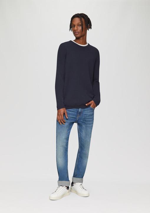 Produktbild S.Oliver Strickpullover Strickpullover mit Rippstruktur (M)