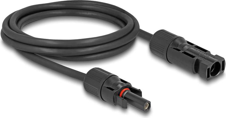 Actual product image Delock DL4 Solar cable 6 mm² male to female 2 m black (Solar cable)