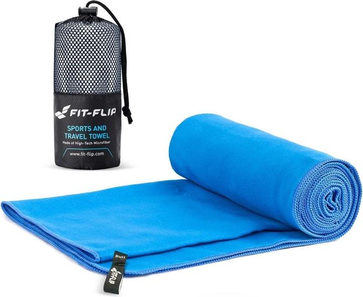 Immagine prodotto Fit-Flip Mikrofaser Handtuch schnelltrocknend mit Tasche 70x140cm (70 x 140 cm)