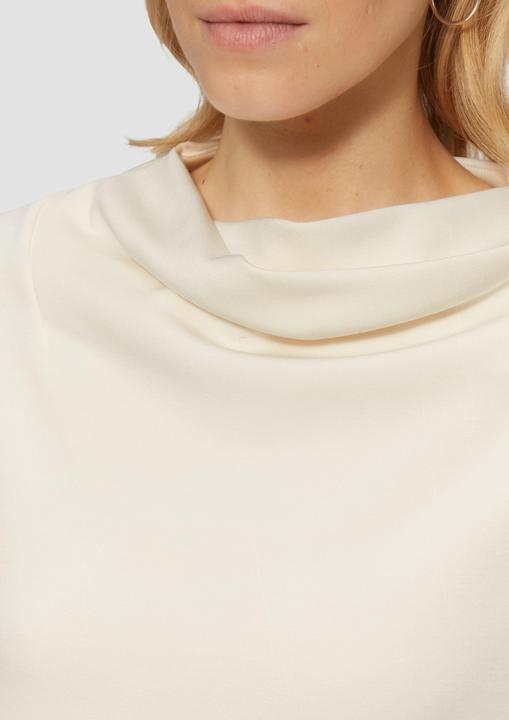 Produktbild s.Oliver Sweatshirt Fliessendes Langarmshirt mit Wasserfall-Kragen (46)