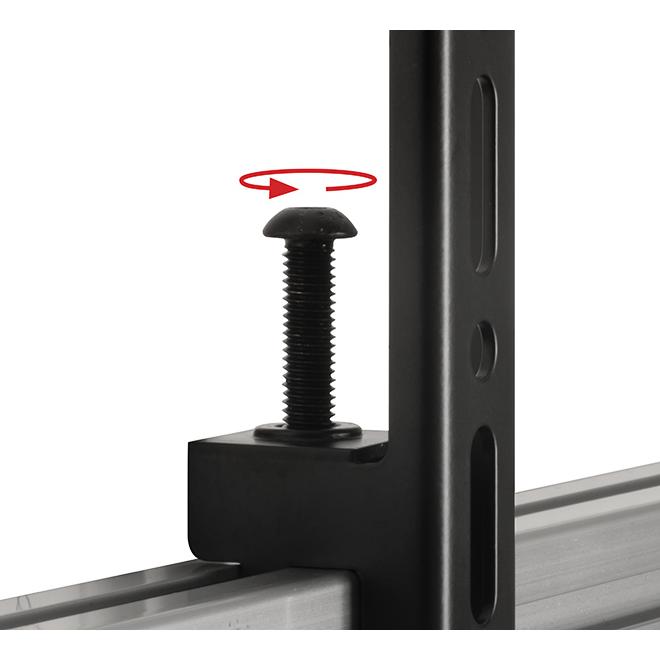 Thumbnail - b-tech BT8390-VESA400F - Flachbildschirm-Montagearm - Schwarz - 70 kg - Schiene - 177,8 (Diverse), TV Zubehör, Schwarz