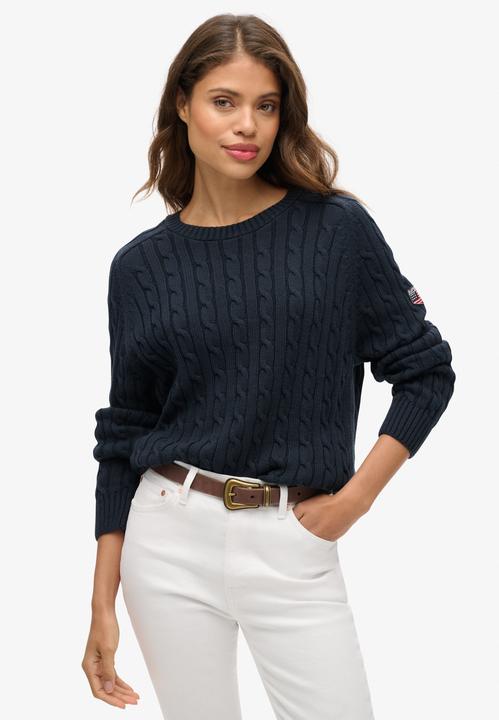 Produktbild Superdry Lässiger Strickpullover mit Zopfmuster (10XL)