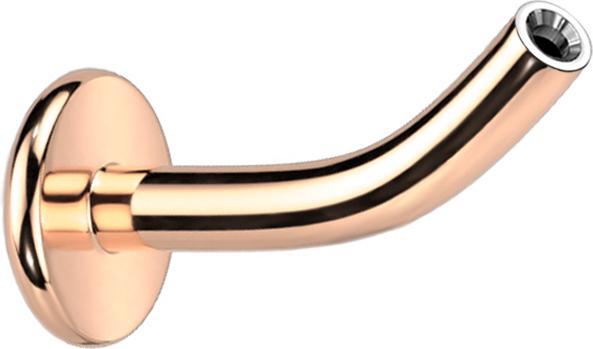 Produktbild Star Piercing Micro Threadless Labret-Stab Banane rosegold (ohne Messing, Titan)