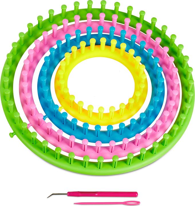 Gelb, Rosa, Blau, Grün