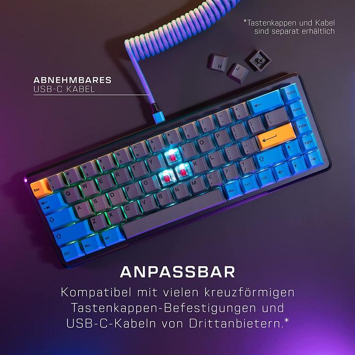 Produktbild Roccat Gaming-Tastatur Vulcan II Mini, mechanische, lineare Tasten, schwarz (DE, Kabelgebunden)