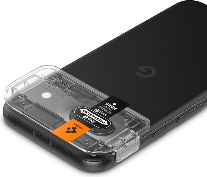 Produktbild Spigen EZ Fit GehÃ¤rtetes Glas Clear Displayschutzfolie Camera Google Pixel 8a (2 Stk., Google Pixel 8a)