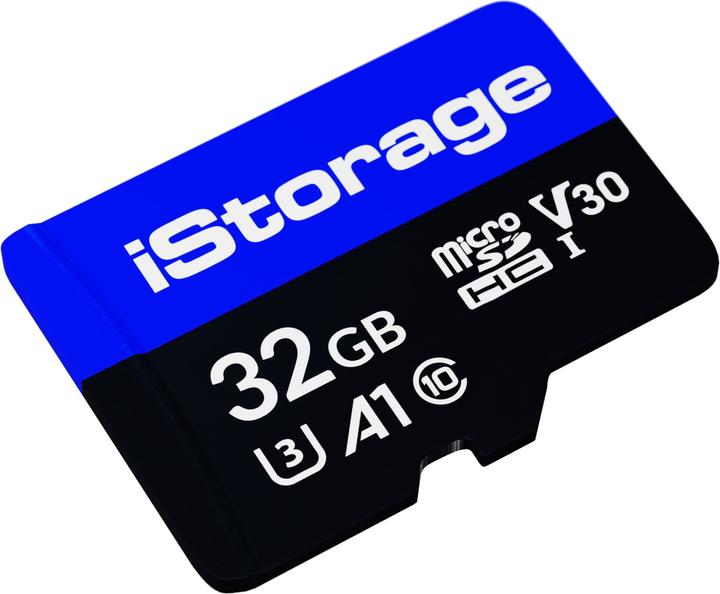 Immagine prodotto iStorage microSD (1-Pack) (32 GB, microSDHC, U3, UHS-III)