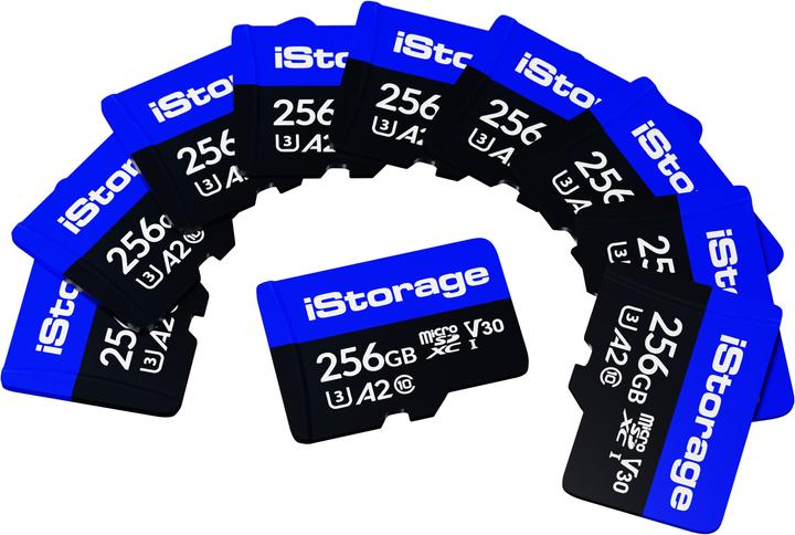 Produktbild iStorage microSD Card (10-Pack) (256 GB, microSDXC, U3, UHS-III)