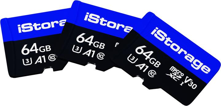Produktbild iStorage microSD (3-Pack) (64 GB, microSDXC, U3, UHS-III)