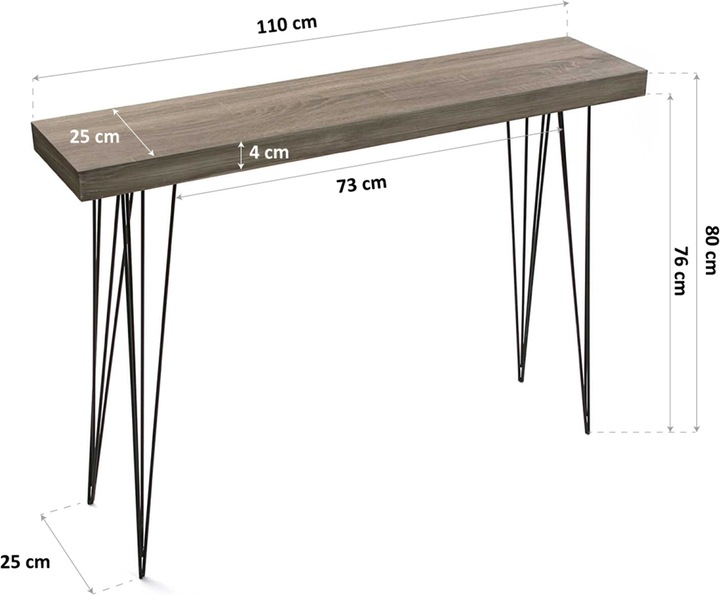 Actual product image Versa Dallas (80 x 25 x 110 cm)