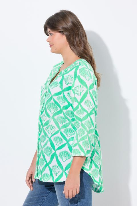 Immagine prodotto Laurasøn Blusa di mussola con scollo a V e maniche a 3/4 (50)