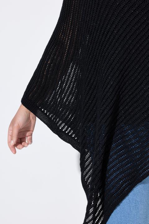 Actual product image Miamoda Poncho, oversized, Glitzer-Strick, Zipfelsaum (42, 44, 46, 48)
