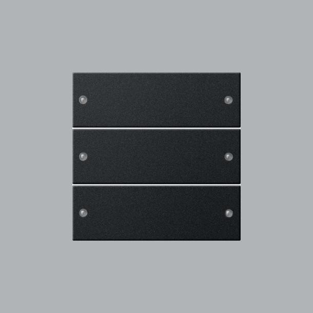 Actual product image Gira Rocker set 3f System 55 Black w(lacquer) 2183005