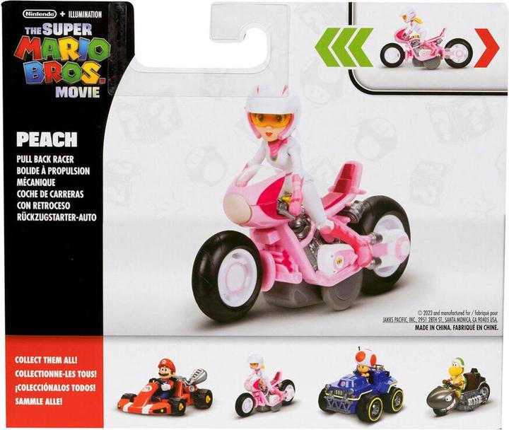 Actual product image Jakks Pacific Super Mario Movie - Figure w/ Kart - Peach (6 cm) (417694)