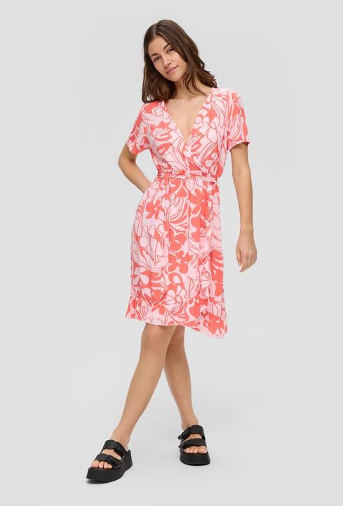 Produktbild s.Oliver Kleid Midi-Kleid mit Volants (32)