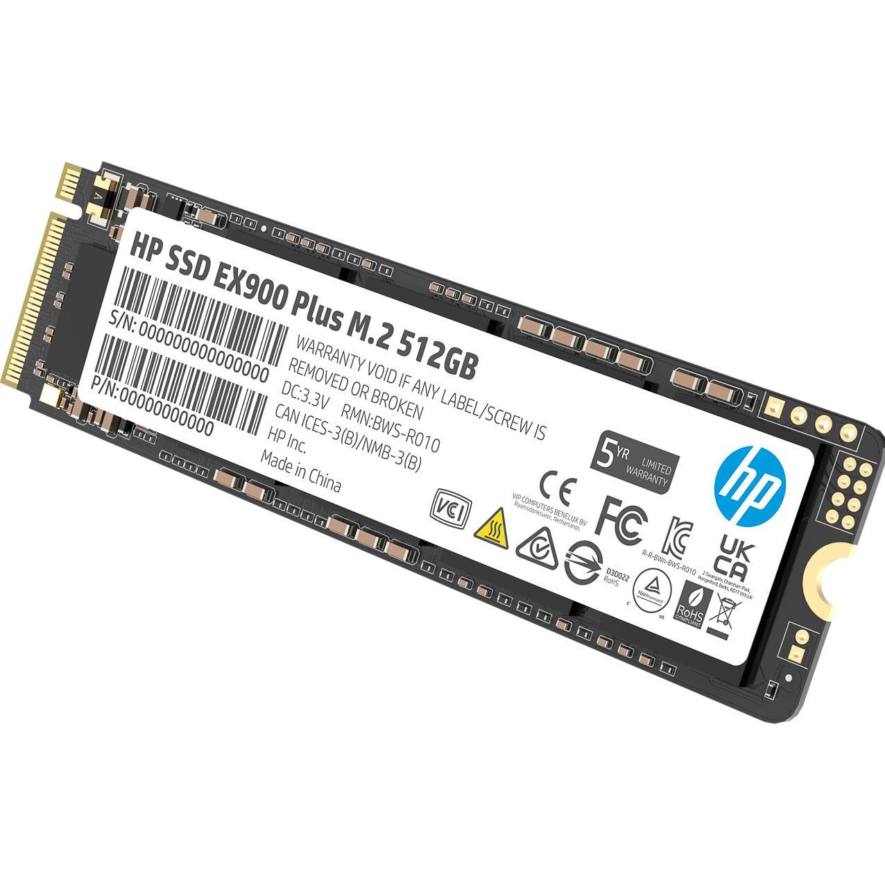 HP SSD EX900 PLUS 512GB (512 GB, M.2 2280), SSD