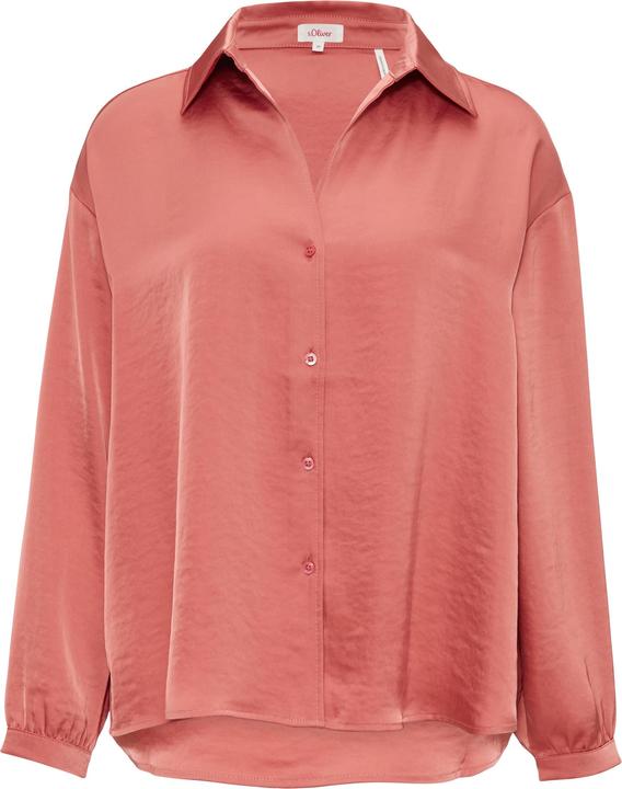 Actual product image S.Oliver Bluse Satinierte Bluse mit V-Ausschnitt (36)