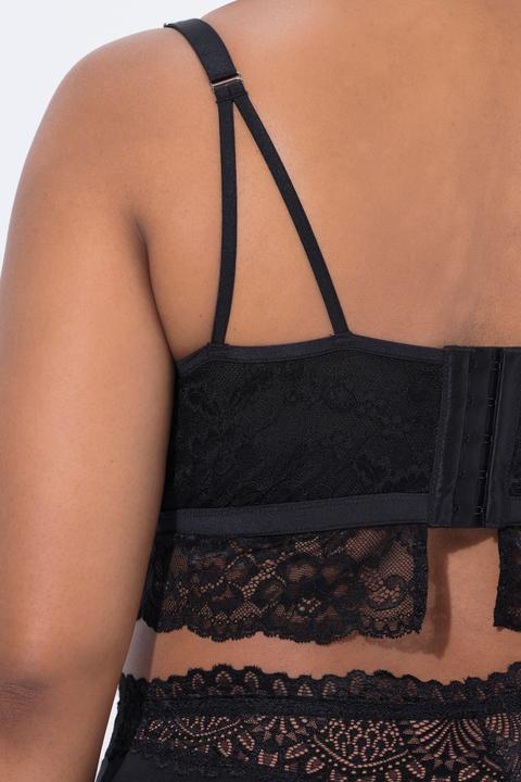 Produktbild TruYou Bralette, Satin, transparente Spitze, Cup A - D (85 A)