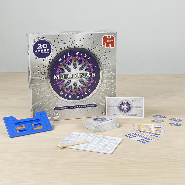 Immagine prodotto Jumbo Chi vuole essere un milionario 20 J, d 20 anni edizione anniversario, da 12 anni, 2-5 giocatori (Tedesco)