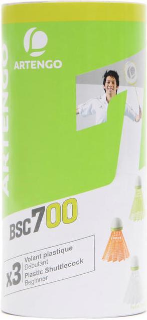 Actual product image Perfly Shuttlecock PSC 100 Medium 3-pack plastic tin