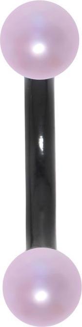 Immagine prodotto Bijouteria Piercing sopracciglio (Acciaio chirurgico 316L, Rivestimento PVD (nero), Perla sintetica)