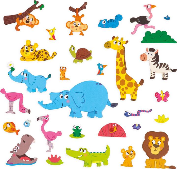 Actual product image Janod Magnetistories Afr Animals (German)