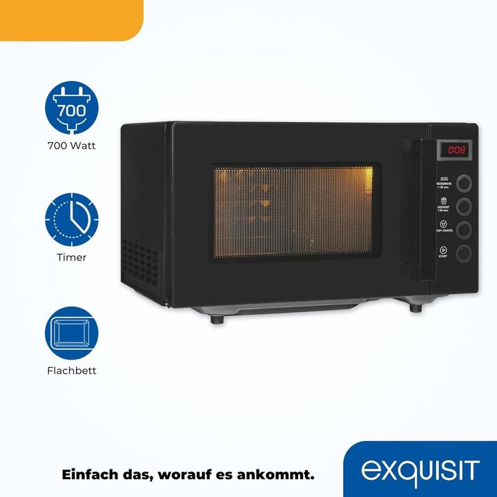 Actual product image Exquisit MW7020-F-030DI, black (20 l)