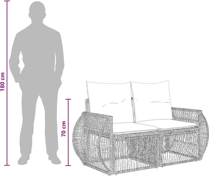 Actual product image vidaXL Gartensofa-set
