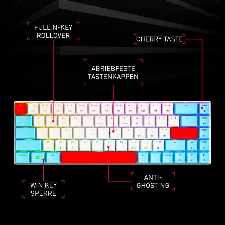 Image du produit CHERRY xtrfy MX-LP 2.1 (DE, Filaire, Sans fil)