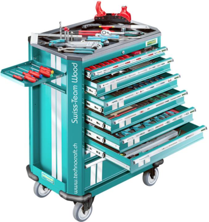 Actual product image technocraft Workshop trolley SWISS TEAM WOOD 282 pcs. (282 x)