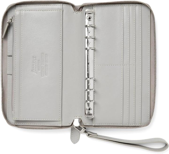 Produktbild Filofax Personal Compact Zip Malden Organizer met Polsbandje - stone (Personal Compact, 1 Woche / 2 Seiten)