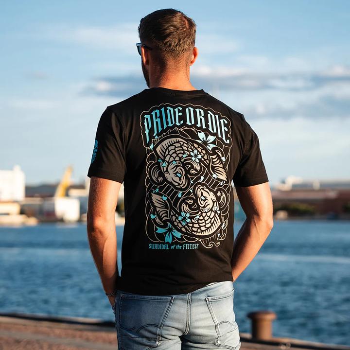 Produktbild Pride or Die t-hirt urvival of the fittet (S)