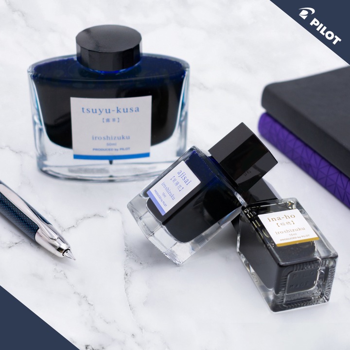 Actual product image Pilot Iroshizuku Ink Mini 15ml - ASA-GAO (Inkwell, Blue)