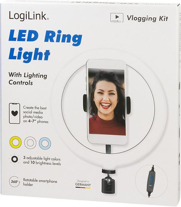 Image du produit LogiLink Éclairage annulaire pour smartphone (éclairage annulaire)