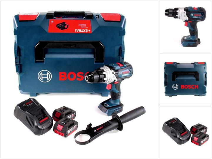 Actual product image Bosch Professional Bosch GSB 18V-110 C Cordless Impact Drill Professional 18V 110 Nm + 2x Battery 5.0 Ah + Charger + (Rechargeable battery operated)