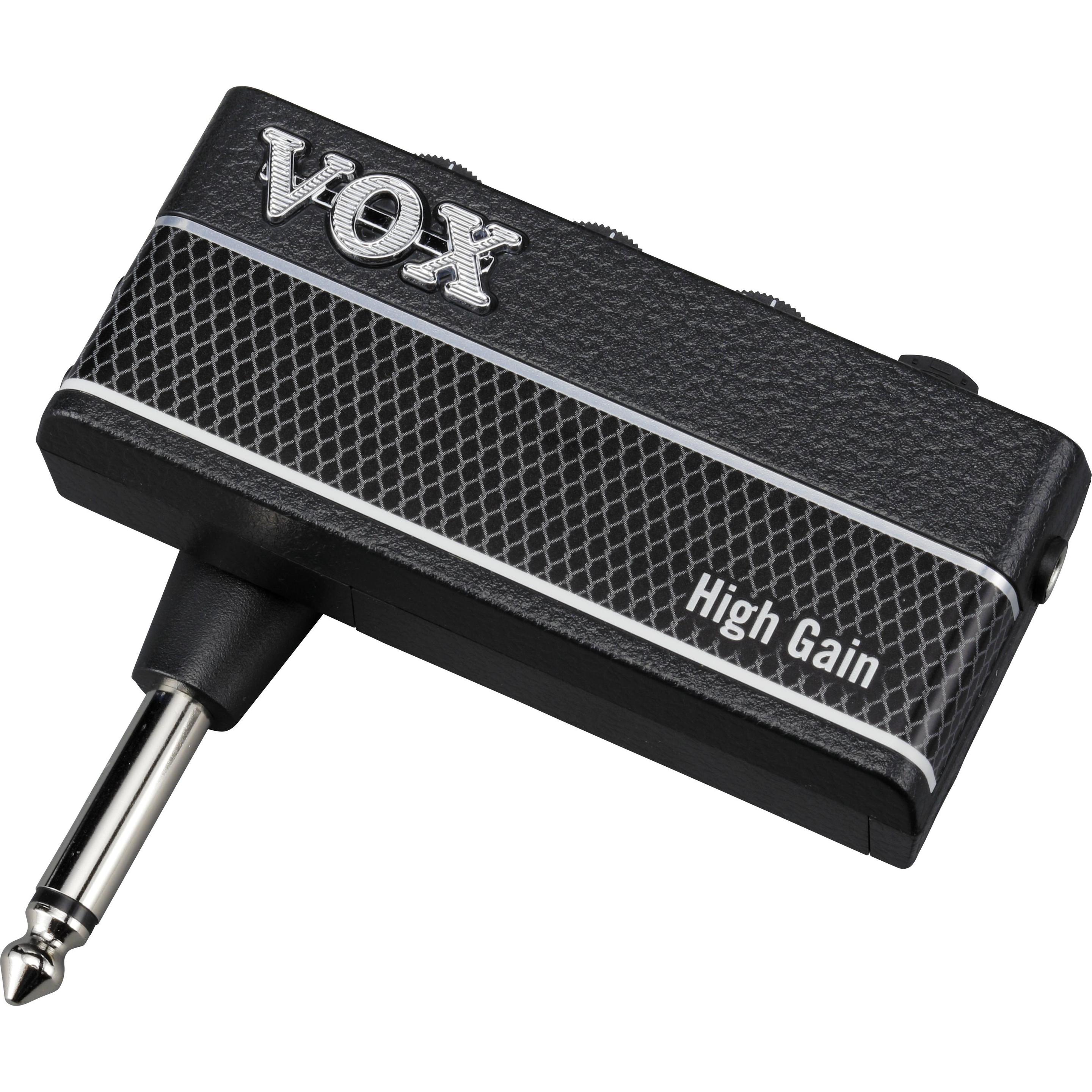 Vox amPlug3 High Gain (interruttore di guadagno), Amplificatore per cuffie, Nero