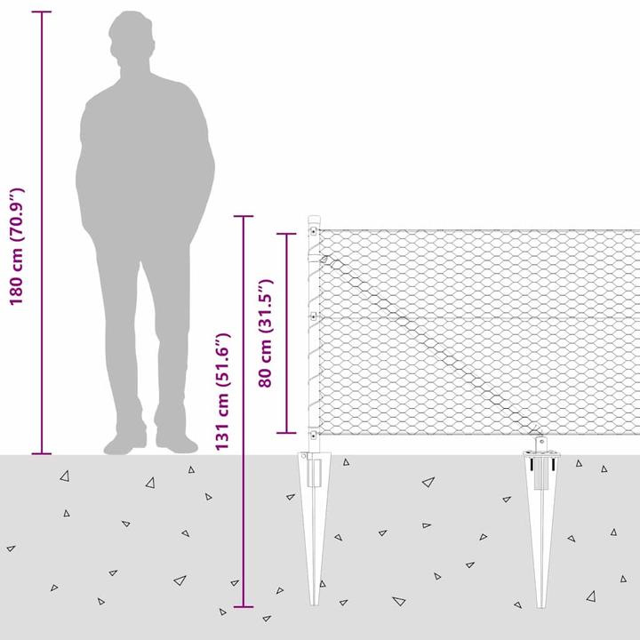 Image du produit vidaXL Gartenzaun