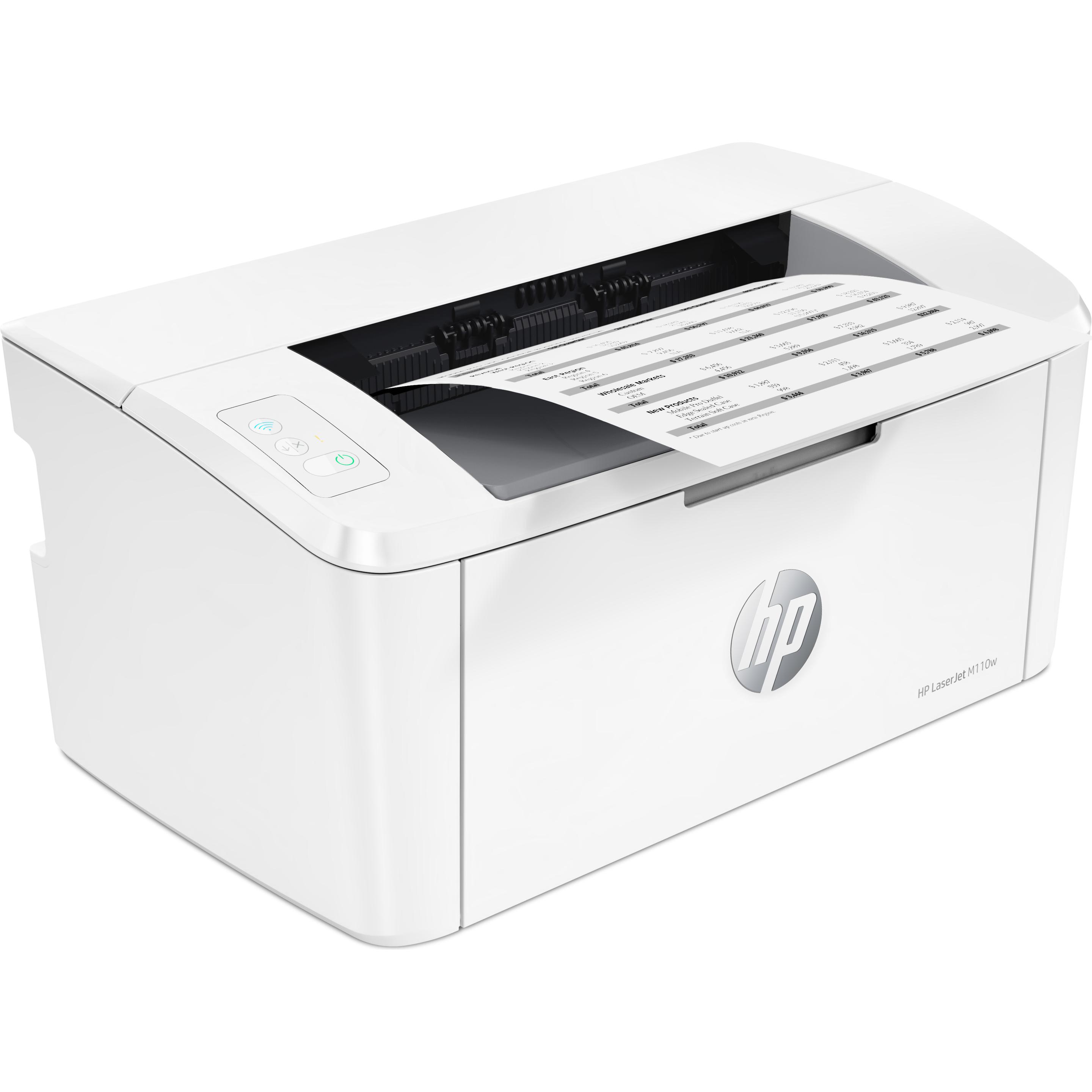Thumbnail - HP LaserJet M110w (Laser, Schwarz-Weiss), Drucker, Weiss